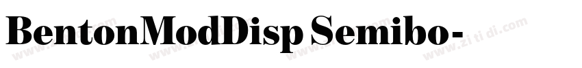 BentonModDisp Semibo字体转换
